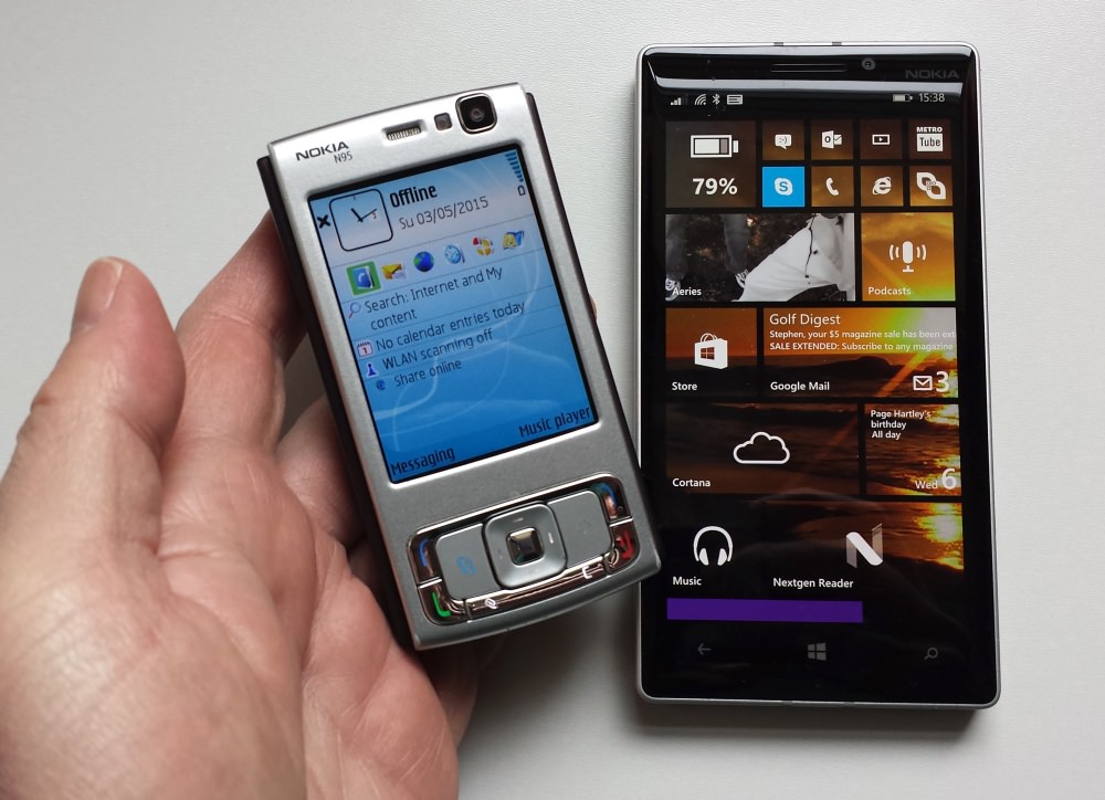 Lumia 930 and Nokia N95